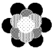 <strong>Identify the packing in the figure shown below. </strong> A)body-centered cubic B)cubic closest packed (face-centered cubic) C)hexagonal closest packed D)simple cubic