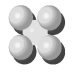 <strong>Identify the packing in the figure shown below. </strong> A)body-centered cubic B)cubic closest packed (face-centered cubic) C)hexagonal closest packed D)simple cubic