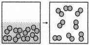 <strong>The figure represents the spontaneous evaporation of nitrogen in which liquid nitrogen,N<sub>2</sub>(l),becomes gaseous nitrogen,N<sub>2</sub>(g): N<sub>2</sub>(l)→ N<sub>2</sub>(g).What are the signs (+ or -)of ΔH,ΔS,and ΔG for this process? </strong> A)ΔH = +,ΔS = +,ΔG = + B)ΔH = +,ΔS = +,ΔG = - C)ΔH = -,ΔS = -,ΔG = + D)ΔH = -,ΔS = -,ΔG = -