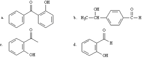 What is the correct structure for 2-hydroxyacetophenone?