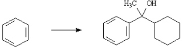 Outline the synthetic steps necessary to carry out the conversion below. You may use any organic or inorganic reagents you need. Show the structures of all intermediate compounds that would probably be isolated during the course of your synthesis, and show all necessary reagents