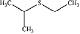 <strong>What is the IUPAC name of the following compound? </strong> A) ethyl isopropyl thiol B) 2-methylsulfanylpropane C) ethyl isopropyl disulfide D) ethyl isopropyl sulfide