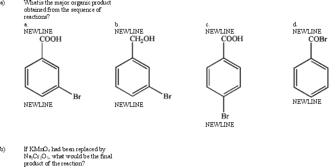 Consider the following sequence of reactions: