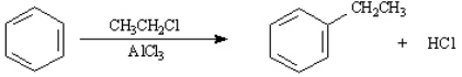 Instructions: Consider the Friedel-Crafts alkylation reaction below to answer the following questions: Draw the structure of the electrophile in this reaction.