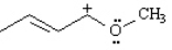 Draw two resonance structures for the species below.