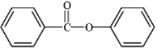 <strong>What is the correct structure for phenylbenzoate?</strong> A) B) C) D)