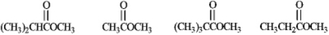 Rank the following compounds in order of increasing reactivity with a nucleophile.