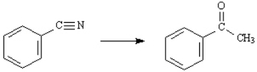 Choose the best reagent(s) for carrying out the following conversion. a. 1. CH3MgBr, ether 2. H _3 O ^+ b. CH _3 COCl c. CH _3 OH, acid, heat d. all of the above work