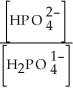 <strong>What is the correct Ka expression for the reaction below? H<sub>2</sub>PO<sub>4</sub><sup>-</sup>(aq)+ H<sub>2</sub>O(l) HPO<sub>4</sub><sup>2-</sup>(aq)+ H<sub>3</sub>O<sup>+</sup>(aq)</strong> A) B) C) D) E)