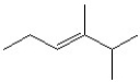 <strong>Which of the following is a correct line bond structure for 2,5- dimethyl-3-hexyne?</strong> A) B) C) D) E)