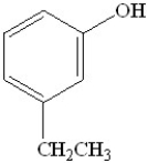 <strong>What is the name of the following compound? </strong> A)o-ethylphenol B)m-ethylphenol C)p-ethylphenol D)m-ethylbenzene