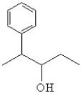 <strong>What is the line bond drawing for 2-phenyl-3-pentanol</strong> A) B) C) D) E)