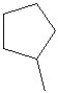 <strong>Which of the following is the line bond structure for the reduction of 2-methylcyclopentanone?</strong> A) B) C) D) E)