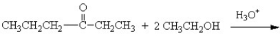 <strong>Predict the products of the following reactions and identify if they are an acetal or a ketal:</strong> A) B)