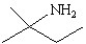 <strong>Which of the following structures represents the compound 2-amino-2-methylbutane?</strong> A) B) C) D) E)