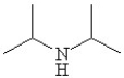 <strong>Which of the following line bond drawings correctly represents N,N-diisopropylamine?</strong> A) B) C) D) E)