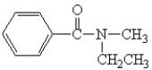 <strong>Which is the correct structure for N,N-diethyl benzamide?</strong> A) B) C) D) E)