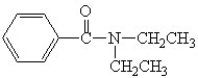 <strong>Which is the correct structure for N,N-diethyl benzamide?</strong> A) B) C) D) E)