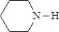 What is the structure of the enamine produced in the reaction of cyclohexanone with piperidine? See structure below.