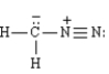 Exhibit 21-2 Consider the reaction below to answer the following question(s): Acid halides react with diazomethane to yield diazoketones.Excess diazomethane is used to prevent the HCl produced in the reaction from reacting with the diazoketone. -Refer to Exhibit 21-2.Diazomethane is an example of a dipolar molecule;a molecule which is neutral overall but has charges on individual atoms.One resonance form of diazomethane is drawn below.Draw the Lewis structure of the other resonance form of diazomethane.Be sure to include all formal charges.