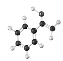 Draw the skeletal formula for the reactant and product that correspond to the enol formed in a hydroboration/oxidation reaction.Atoms other than carbon and hydrogen are labeled.