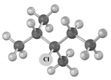 Consider the following molecular model. I Which of the following could be used to synthesize this compound?