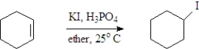 Examine the following reaction. Which of the following is not indicated by this representation?