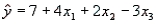 <strong>A multiple regression model has the form . As increases by 1 unit, with and held constant, what is expected to happen to y on average?</strong> A) It will increase by 1 unit. B) It will decrease by 3 units. C) It will decrease by 4 units. D) It will increase by 10 units.