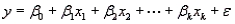 In a multiple linear regression model, , are independent predictor variables that are measured without error.