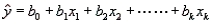 In multiple regression, the prediction equation is the line that minimizes SSE, the sum of squares of the deviations of the observed values y from the predicted values .