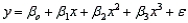 A regression model of the form is called a third-order polynomial model.