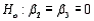 The t distribution with df = n - 2 is used for testing a specific set of regression coefficients,e.g., .