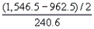 The hypotheses of interest are   vs.   At least one of   or   is not 0. The test statistic is   =   = 1.2136. The critical value of F with   = 0.05,   = k - r = 2, and   = n - (k + 1) = 4 is 6.94. Reject   if F > 6.94. Since F < 6.94, we fail to reject   at   = 0.05. There is no evidence to indicate that at least one of   or   is not 0. Hence, the reduced model is adequate.