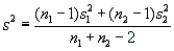 The pooled estimate of the common variance is   = (0.36 + 0.90)/19 = 0.0663. Then, the 90% confidence interval is   = (2.5 - 2.6)   1.729 (0.1125) = -0.10   0.1945, or -0.2945 <   < 0.0945. Since this interval contains 0, the sample evidence supports that the two surgeries, on average, do not take significantly different amounts of time.
