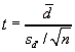 Let Original keyboard be population 1, New keyboard be population 2, and   be the true average difference in typing speed for the two keyboards. The hypotheses to be tested are   Differences: d = (Speed of original keyboard - Speed of new keyboard) are d =3, 1, 2, 2, 4, 0, 5, and 8. The sample mean and sample standard deviation of the differences, d, are calculated as follows:   = 25/8 = 3.125.   =   = 2.532. Hence, the test statistic is   = 3.125/0.8952 = 3.491. Reject   if t >   = 1.895. Since t > 1.895, reject   , and conclude that the original keyboard yields slower times.