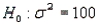 <strong>In a hypothesis test for the population variance, the hypotheses are vs. . The sample size is 15 and the test is being carried out at the 10% level of significance. What would be the rejection region?</strong> A) < 6.571 or> 23.685 B) < 7.261 or< 24.996 C) < 7.790 or> 21.064 D) < 8.547 or> 22.307