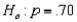 In testing vs. a random sample of size 100 produced a sample proportion of Given these results, the test statistic value is z = -0.655.