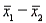 The difference between two sample means is an unbiased estimator of the difference between two population means .