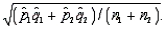 Assume that two independent random samples of sizes and have been selected from binomial populations with parameters and , respectively. The standard error of the sampling distribution of (the difference between the sample proportions) can be estimated by