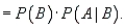 The additive rule of probability is used to compute the probability of an intersection of two or more events. In other words, given two events A and B, and also