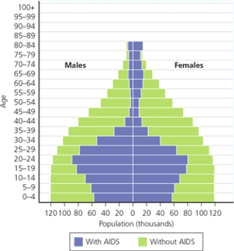 AIDS -How many more women between 20 and 24 years of age would live if AIDS could be eradicated?