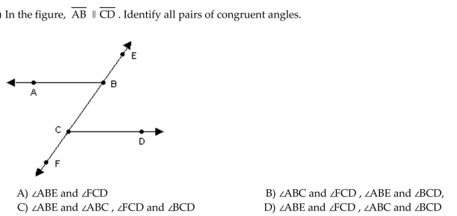 Use the properties of parallel lines to solve the problem.