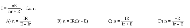Solve the formula for the specified variable.