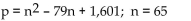 <strong>Use the formula indicated to determine the prime number generated for the given value of n. </strong> A)7759 B)4201 C)10,961 D)691