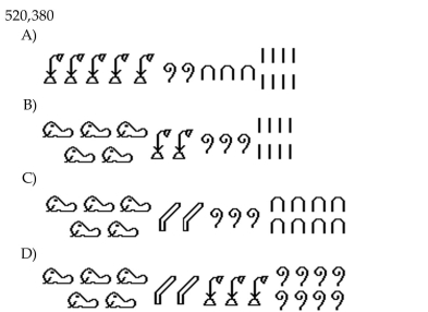 Convert the Hindu-Arabic numeral to Egyptian form.