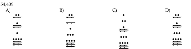 Write the number as a Mayan numeral.