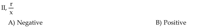 Suppose that the point (x, y)is in the indicated quadrant. Decide whether the given ratio is positive or negative.