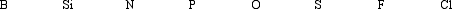 <strong>Which of these elements cannot exceed the octet rule? </strong> A) Si, P, S, Cl B) B, N, O, F C) O, S, F, Cl D) B, Si, N, P E) All eight elements can exceed the octet rule.