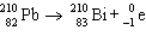 <strong>The reaction represented by the description An atom of lead-210 decays by emission of an alpha particle is</strong> A) B) C) D) E)