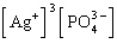 <strong>The K<sub>sp</sub> expression for silver phosphate, Ag<sub>3</sub>PO<sub>4</sub>, is</strong> A)   B)   C)   D)   E)   <div style=padding-top: 35px> 